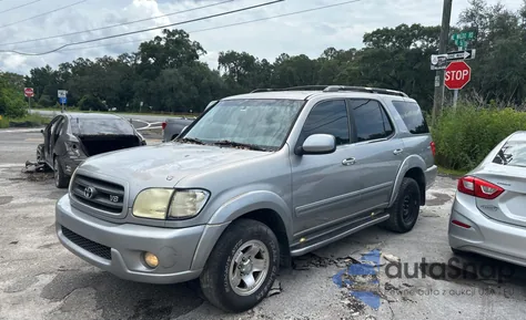 2003 Toyota Sequoia Sr5 из США, поврежденный, VIN 5TDZT34A03S143809